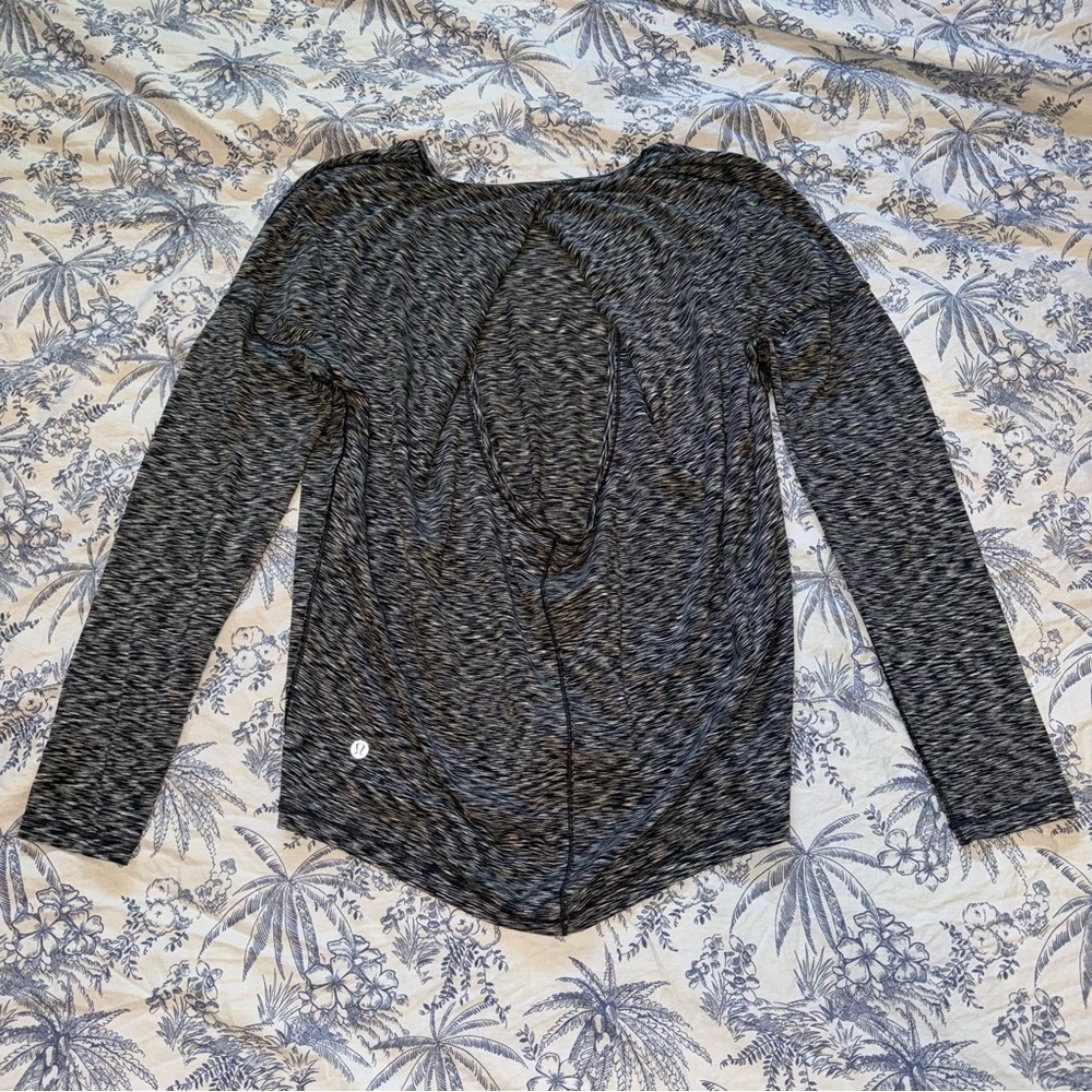 Lululemon Long Sleeve Open Back Top - Picture 3 of 3